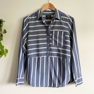 Abercrombie & Fitch Cotton Stripe Button Down Shirt